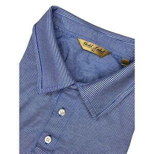 Roundtree & Yorke GOLD LABEL Men's Blue Polo Shirt Size X-Large Short Sleeve